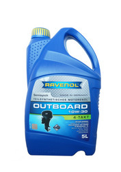 Купить моторное масло Ravenol для 4-T лод.моторов Outboardoel 4T SAE 10W-30 (5л) new, в интернет-магазине в Электрогорске