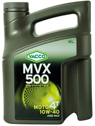 Купить моторное масло Yacco для мотоциклов MVX 500 4T, в интернет-магазине в Электрогорске