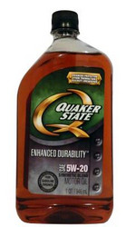    Quaker state Enhanced Durability SAE 5W-20 Synthetic Blend Motor Oil,   -  