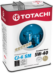 Купить моторное масло Totachi Premium Diesel Fully Synthetic CJ-4/SM 5W-40, 4л, в интернет-магазине в Электрогорске