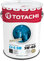 Купить моторное масло Totachi Premium Diesel Fully Synthetic CJ-4/SM 5W-40, 20л, в интернет-магазине в Электрогорске
