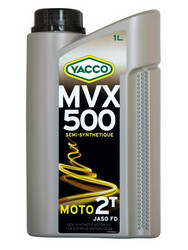 Купить моторное масло Yacco для мотоциклов двухтактное MVX 500, в интернет-магазине в Электрогорске