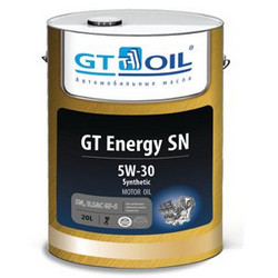 Купить моторное масло Gt oil GT Energy SN, 20л, в интернет-магазине в Электрогорске