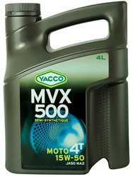 Купить моторное масло Yacco для мотоциклов MVX 500 4T, в интернет-магазине в Электрогорске